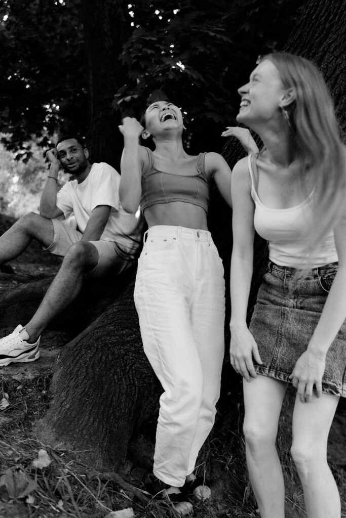 Friends Laughing